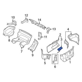 Mazda OE - Rear Trunk Trim Panel Insert