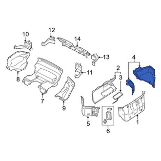 Mazda OE - Rear Right Trunk Trim Panel