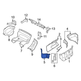 Mazda OE - Rear Left Trunk Trim Panel