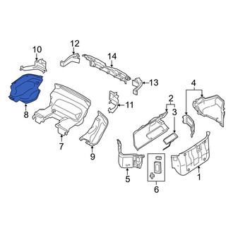 Mazda OE - Rear Right Lower Trunk Trim Panel