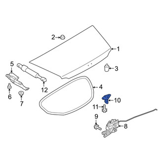 Mazda OE - Rear Deck Lid Striker