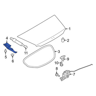 Mazda OE - Rear Left Deck Lid Hinge