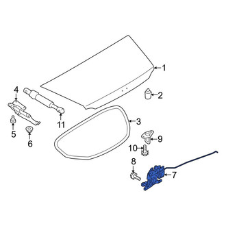Mazda OE - Rear Deck Lid Latch
