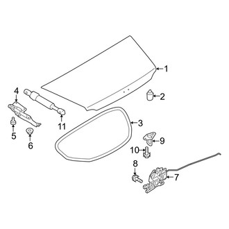 Mazda OE - Trunk Lid - Lid & Components (With Hard Top), (RF Club / RF Grand Touring)