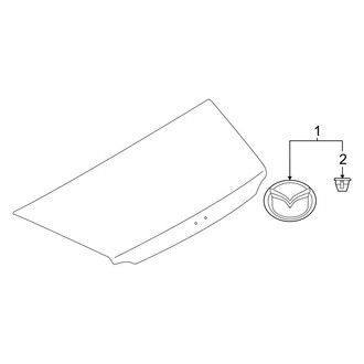 Mazda OE - Trunk Lid - Exterior Trim (W/O Hard Top), (Club / Grand Touring / Sport)