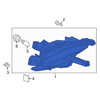 Mazda OE - Rear Left Back Up Light Assembly