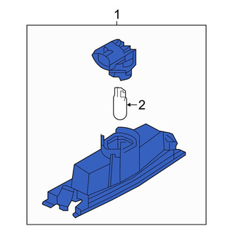Mazda OE - Rear License Plate Light Assembly