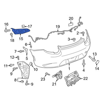 Mazda OE - Rear Right Inner Bumper Cover Bracket