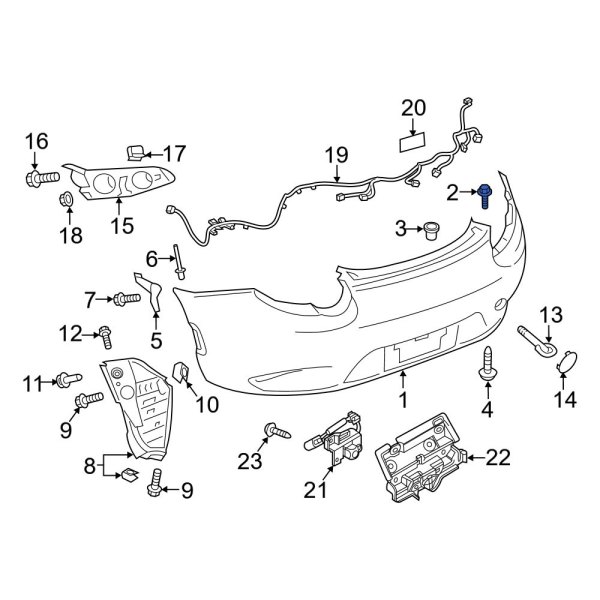 Bumper Cover Screw