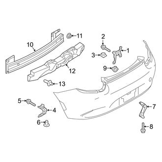 Mazda OE - Rear Bumper - Bumper & Components (Support & Brackets)