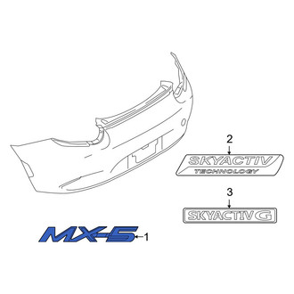 Mazda OE - Rear Deck Lid Emblem