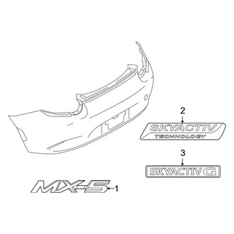 Mazda OE - Rear Bumper - Exterior Trim