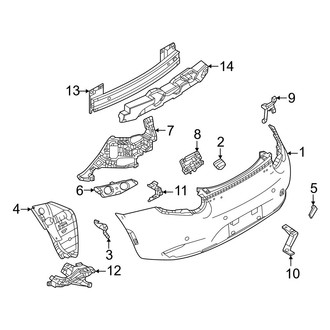 Mazda OE - Rear Bumper - Bumper & Components