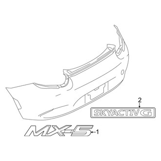 Mazda OE - Rear Bumper - Exterior Trim