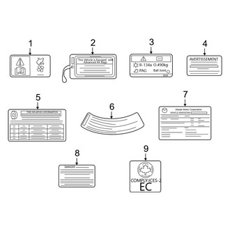 Mazda OE - Information Labels - Labels