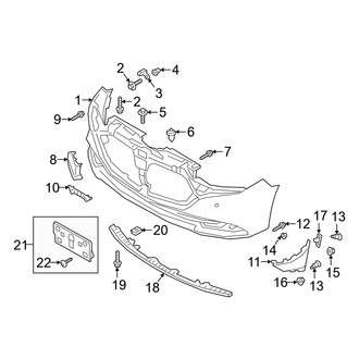 Mazda OE - Front Bumper & Grille - Bumper & Components (Japan Built, Cover & Trim), (Base / Preferred / Premium / Select Sedan)