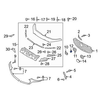 Mazda OE - Grille Emblem Clip