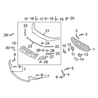 Mazda OE - Grille Molding Seal