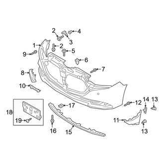 Mazda OE - Front Bumper & Grille - Bumper & Components (Mexico Built, Cover & Trim), (Base / Preferred / Premium / Select Sedan)