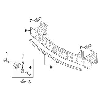 Mazda OE - Front Bumper & Grille - Bumper & Components (Mexico Built, Brackets & Impact Bar), (Base / Preferred / Premium / Select Sedan)