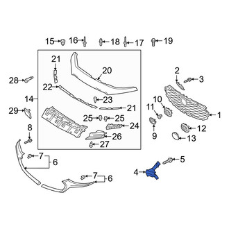 Mazda OE - Front Right Upper Grille Molding