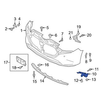Mazda OE - Front Left Bumper Cover Bracket