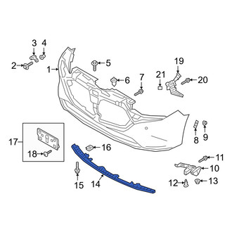 Mazda OE - Front Bumper Cover Support Rail