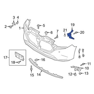 Mazda OE - Front Left Bumper Cover Cap