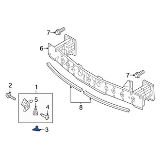 Mazda OE - Left Bumper Impact Bar Insulator