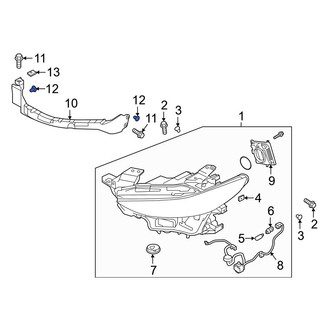 Mazda OE - Headlight Fastener Clip