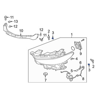 Mazda OE - Headlight Rivet