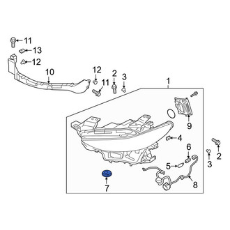 Mazda OE - Front Headlight Bulb Cap