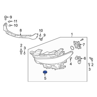 Mazda OE - Front Headlight Bulb Cap