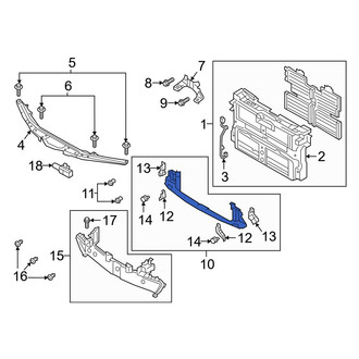 Mazda OE - Front Radiator Support Air Deflector