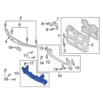Mazda OE - Front Radiator Support Air Duct