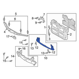 Mazda OE - Front Radiator Support Air Deflector