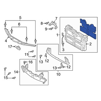 Mazda OE - Front Radiator Support Panel