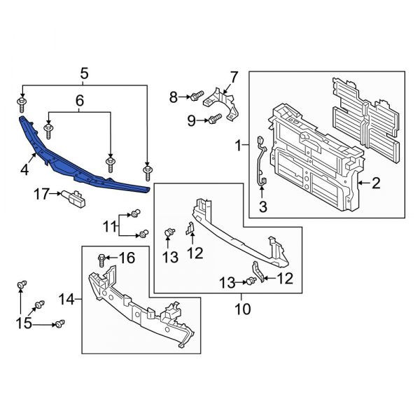 Radiator Support Tie Bar