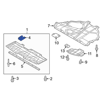 Mazda OE - Radiator Support Splash Shield Nut