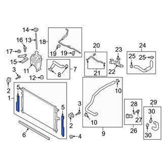 Mazda OE - Right Radiator Support Panel Seal