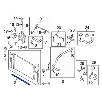 Mazda OE - Lower Radiator Support Panel Seal