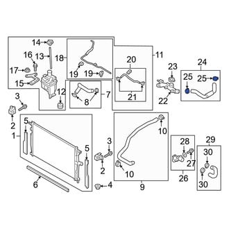 Mazda OE - Outer Engine Oil Cooler Hose Retaining Clamp
