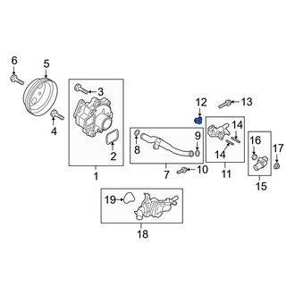 Mazda OE - Engine Coolant Thermostat Housing Gasket