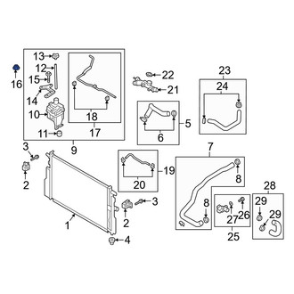 Mazda OE - Engine Coolant Reservoir Nut