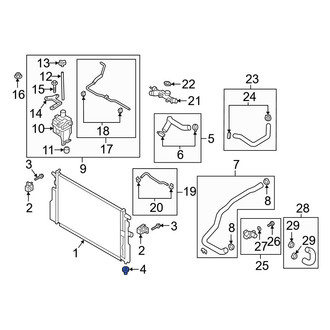 Mazda OE - Lower Radiator Insulator