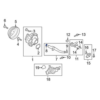 Mazda OE - Engine Coolant Pipe O-Ring