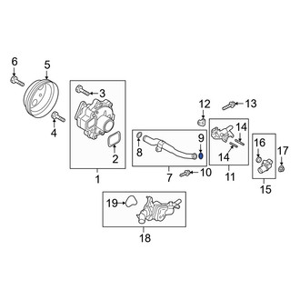 Mazda OE - Engine Coolant Pipe O-Ring