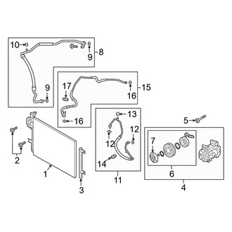 Mazda OE - Air Conditioner & Heater - Condenser, Compressor & Lines