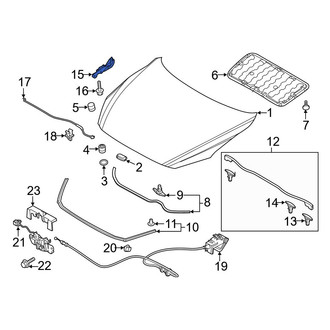 Mazda OE - Front Left Hood Hinge