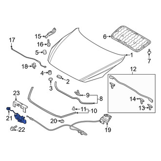 Mazda OE - Front Hood Latch